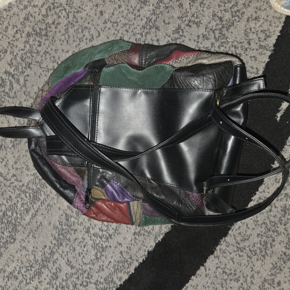 Vintage Y2K 80s/90sPatchwork Leather Backpack FOR SALE ONLY NO TRADES - Picture 6 of 6